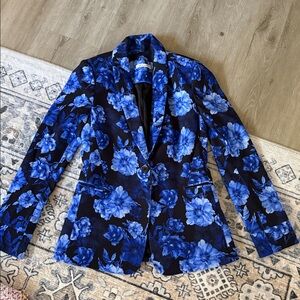 Alice and Olivia Macey Floral Print Blazer Like New Conditon size 4